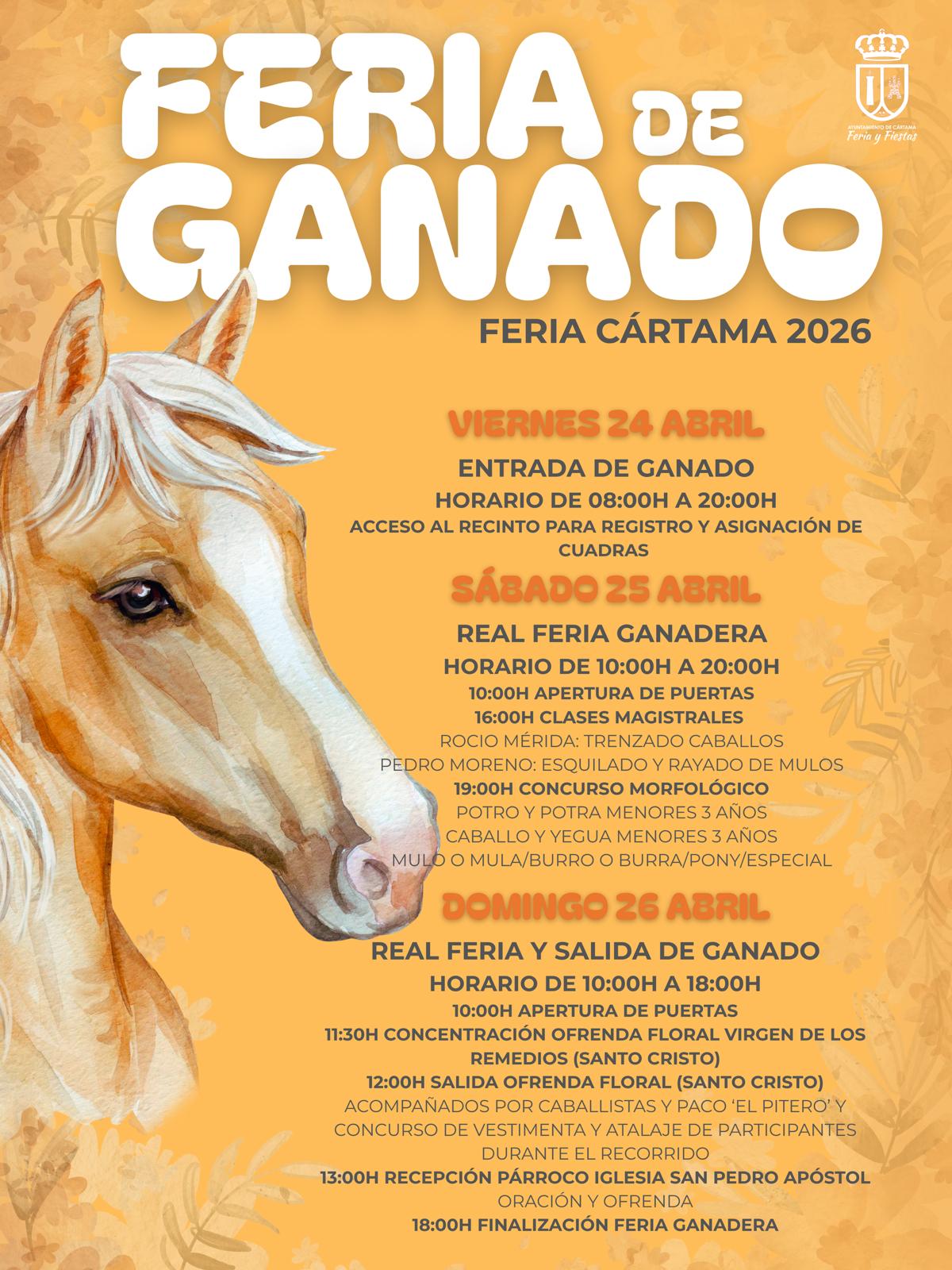 CÁRTAMA ORGANIZA UNA NUEVA EDICIÓN DE SU TRADICIONAL FERIA DE GANADO DE ABRIL