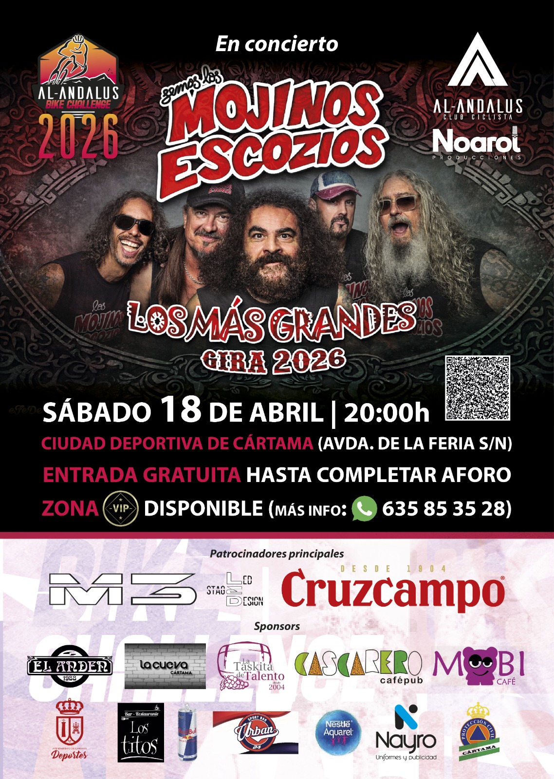 ‘MOJINOS ESCOZÍOS’ DARÁ UN CONCIERTO ESTE SÁBADO JUNTO A LA CIUDAD DEPORTIVA
