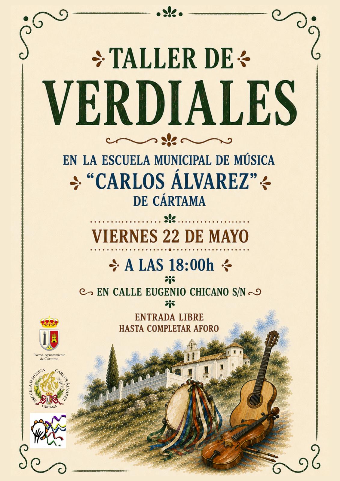LA ESCUELA DE MÚSICA OFRECERÁ UN TALLER DE VERDIALES ESTE VIERNES