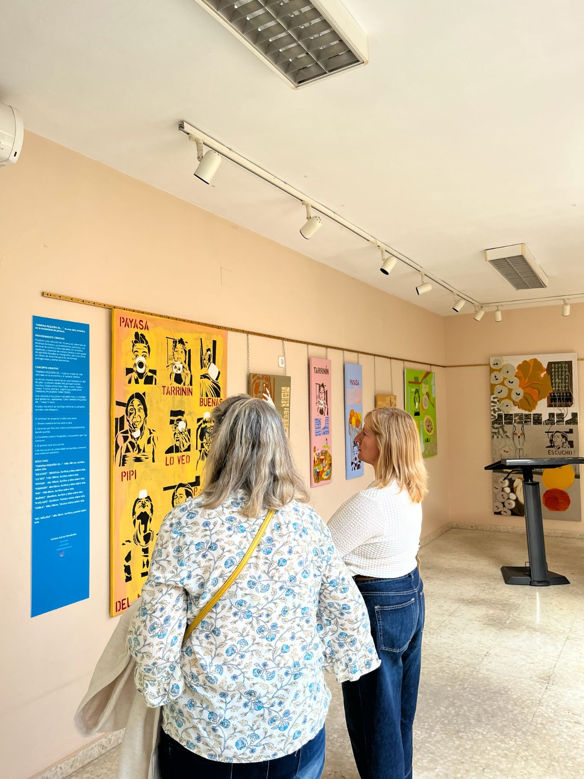LA BIBLIOTECA DE ESTACIÓN DE CÁRTAMA ALBERGA LA EXPOSICIÓN DE PINTURA “TARRINA PEQUEÑA”