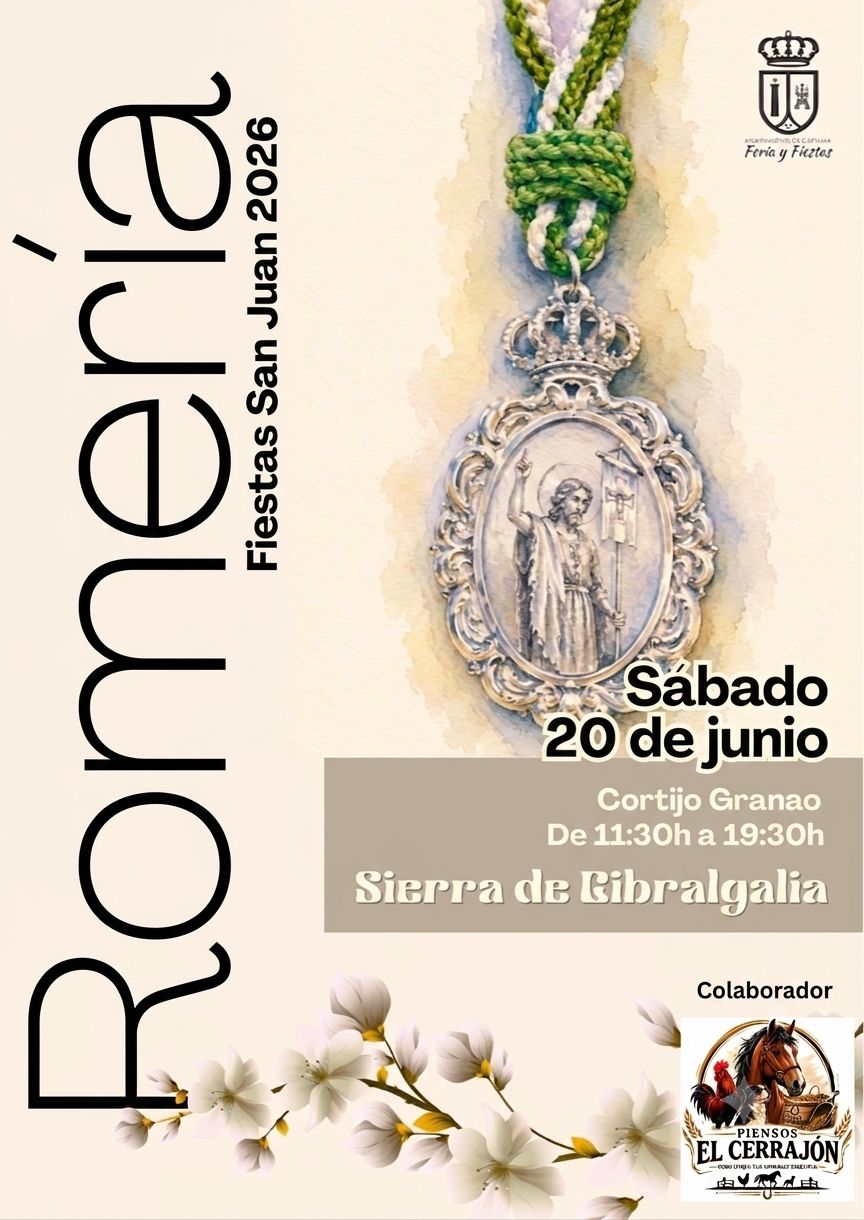 LA BARRIADA DE SIERRA DE GIBRALGALIA CELEBRARÁ SU TRADICIONAL ROMERÍA EN HONOR DE SAN JUAN