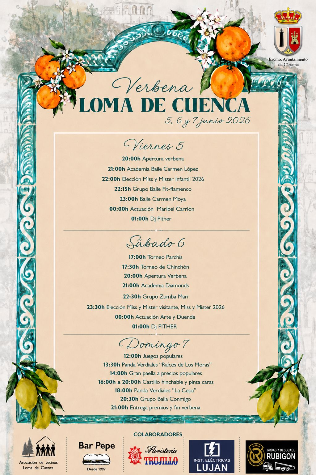LA BARRIADA DE LOMA DE CUENCA CELEBRARÁ SU VERBENA DEL 5 AL 7 DE JUNIO