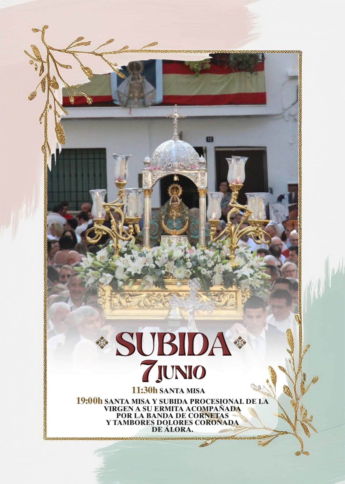 LA PATRONA DE CÁRTAMA, NUESTRA SEÑORA DE LOS REMEDIOS, REGRESARÁ A SU ERMITA EL DÍA 7 DE JUNIO