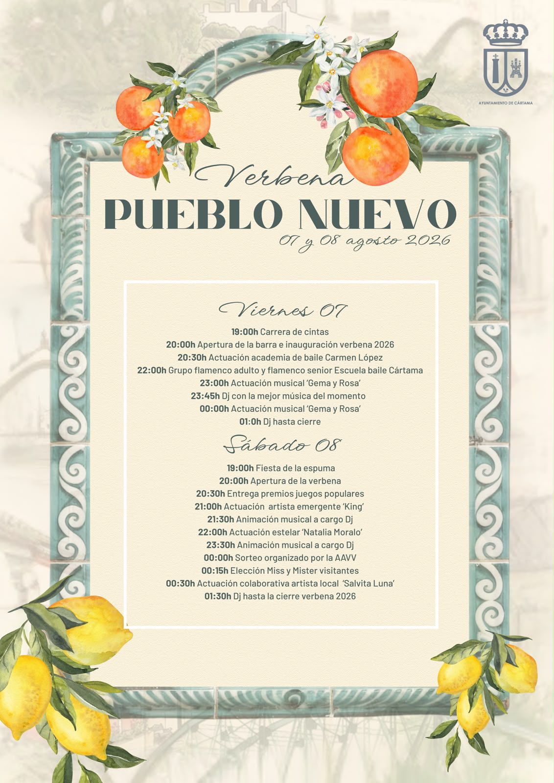 Este fin de semana se celebrará la verbena de Pueblo Nuevo